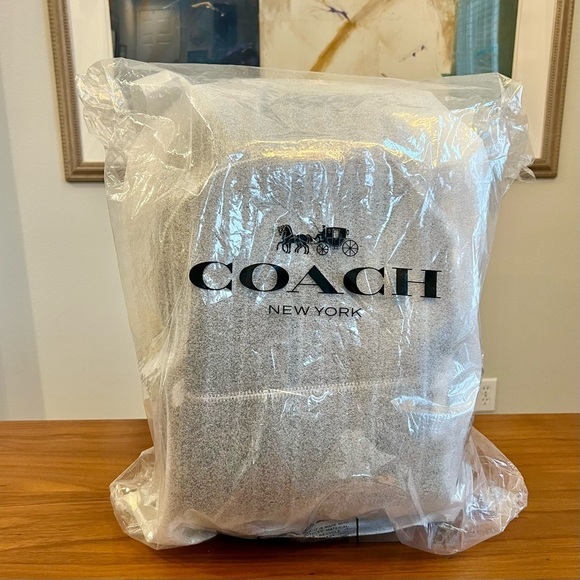 COACH Denim $550 Tag, New Charter Signature Black Denim Backpack - Picture 5 of 8